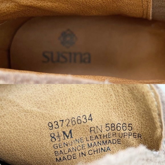 Susina Taupe Blush Suede Ankle Booties Size 8.5M - Picture 10 of 10